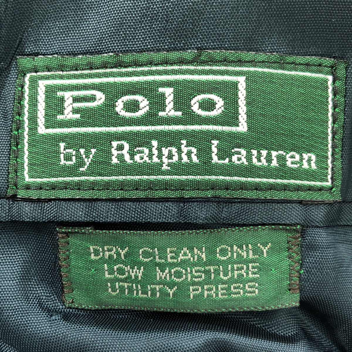 POLO BY RALPH LAUREN | 20 世紀 80 年代復古綠色標籤、金色紐帶海軍藍西裝外套、訂製夾克 |