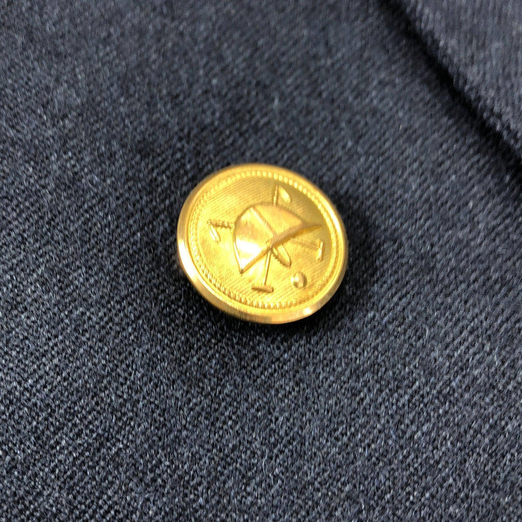 POLO BY RALPH LAUREN | 20 世紀 80 年代復古綠色標籤、金色紐帶海軍藍西裝外套、訂製夾克 |