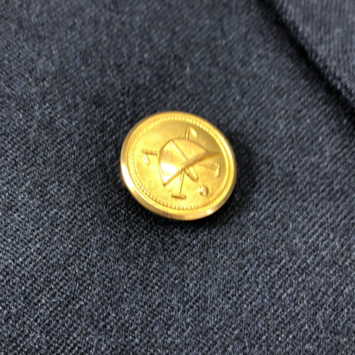 POLO BY RALPH LAUREN | 20 世紀 80 年代復古綠色標籤、金色紐帶海軍藍西裝外套、訂製夾克 |