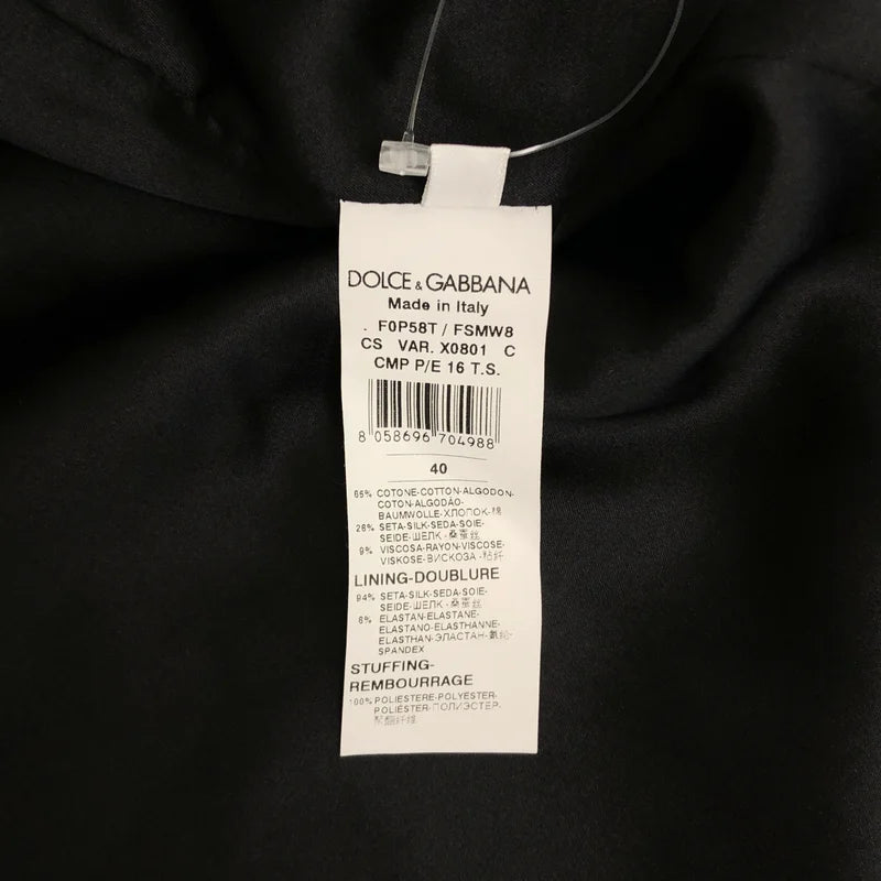 DOLCE＆GABBANA / ドルチェ＆ガッバーナドルガバ | 総柄 フラワー ジャガード ノーカラー コート / シルク総裏地 | 40 | レディース