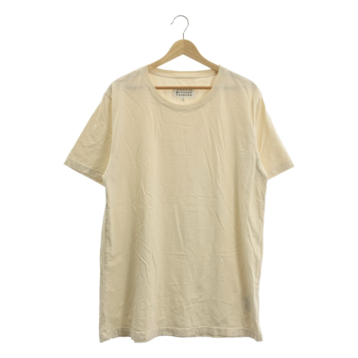 Maison Margiela | 2017 春夏 | 圓領棉質 T 卹 | XL | 米色 | 男款