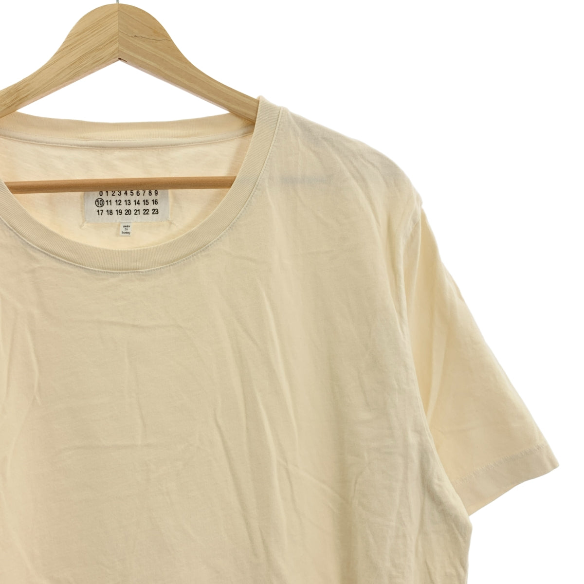 Maison Margiela | 2017 春夏 | 圓領棉質 T 卹 | XL | 米色 | 男款