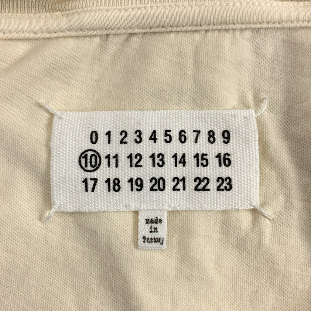 Maison Margiela / メゾンマルジェラ | 2017SS | クルーネック コットン Tシャツ | XL | ベージュ | メンズ