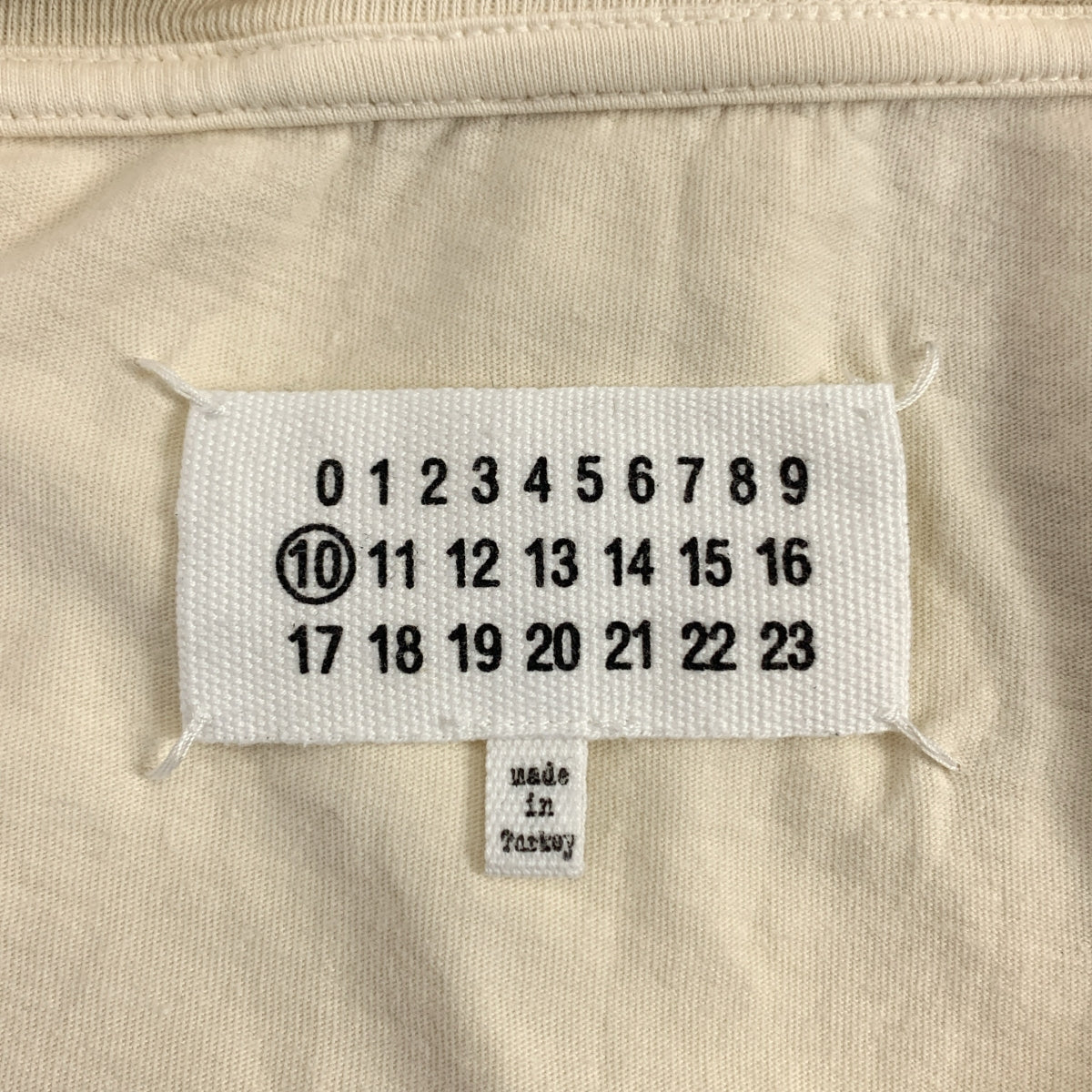 Maison Margiela | 2017 春夏 | 圓領棉質 T 卹 | XL | 米色 | 男款