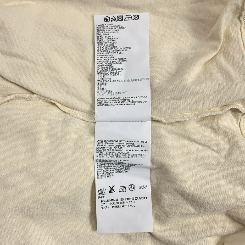 Maison Margiela / メゾンマルジェラ | 2017SS | クルーネック コットン Tシャツ | XL | ベージュ | メンズ