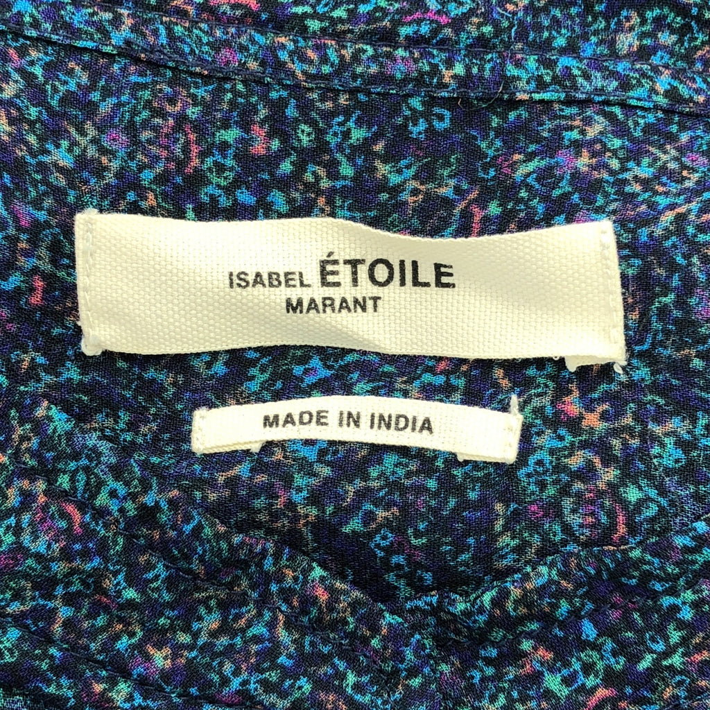 ISABEL MARANT / イザベルマラン | 総柄モザイクワンピース | 36 | ブルー | レディース