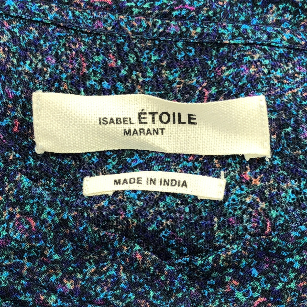 ISABEL MARANT / イザベルマラン | 総柄モザイクワンピース | 36 | ブルー | レディース