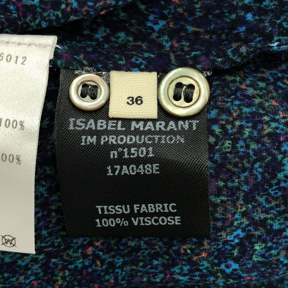 伊莎貝爾瑪蘭 |全身印花馬賽克連身裙 | 36 |藍色 |女性的