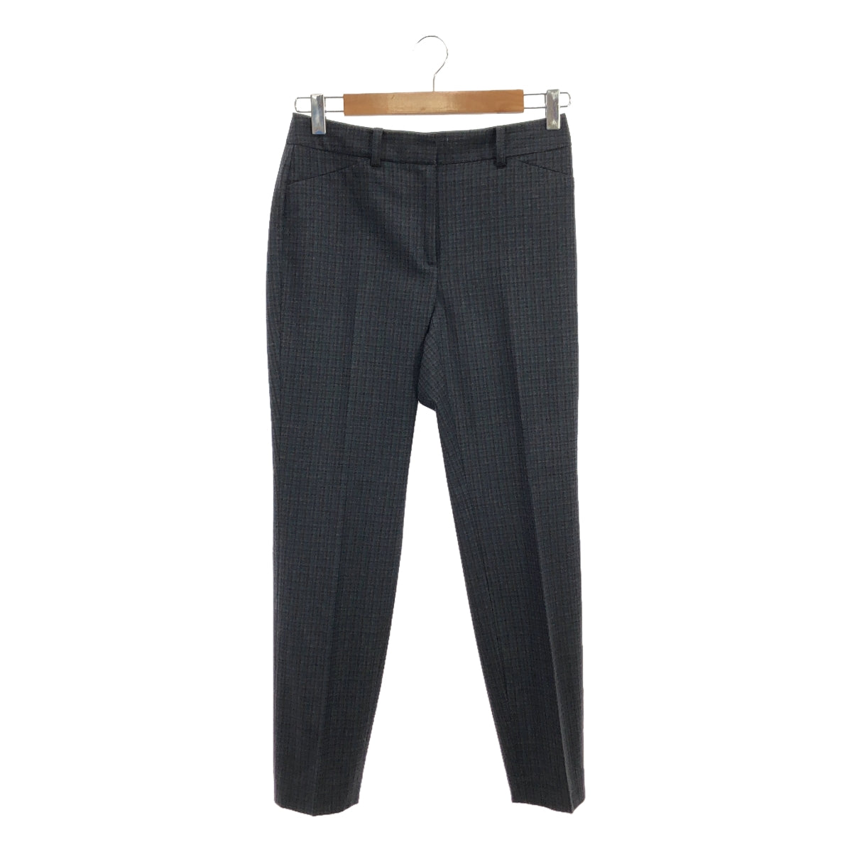 theory luxe / セオリーリュクス | ウール 総柄 スラックス パンツ | 36 | グレー系 | レディース