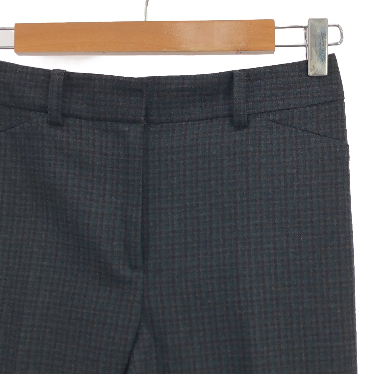 theory luxe / セオリーリュクス | ウール 総柄 スラックス パンツ | 36 | グレー系 | レディース