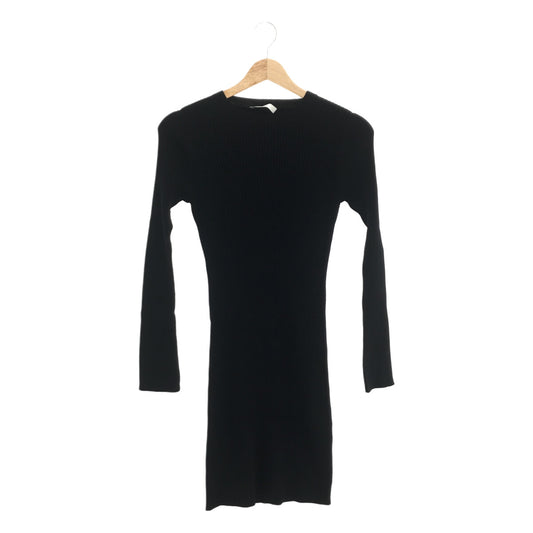 [New] ASTRAET | 14G Crew Neck Rib Knit Dress | F | Black | Women's