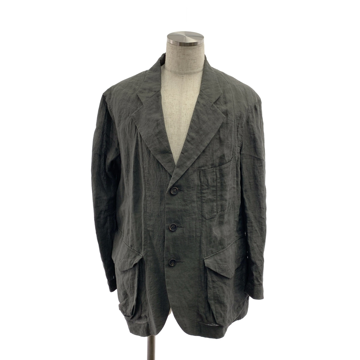 ziggy chen / ジギーチェン | 2025SS | 3 Button Long Jacket / シングルブレスト オーバー ジャケット | 44 | メンズ