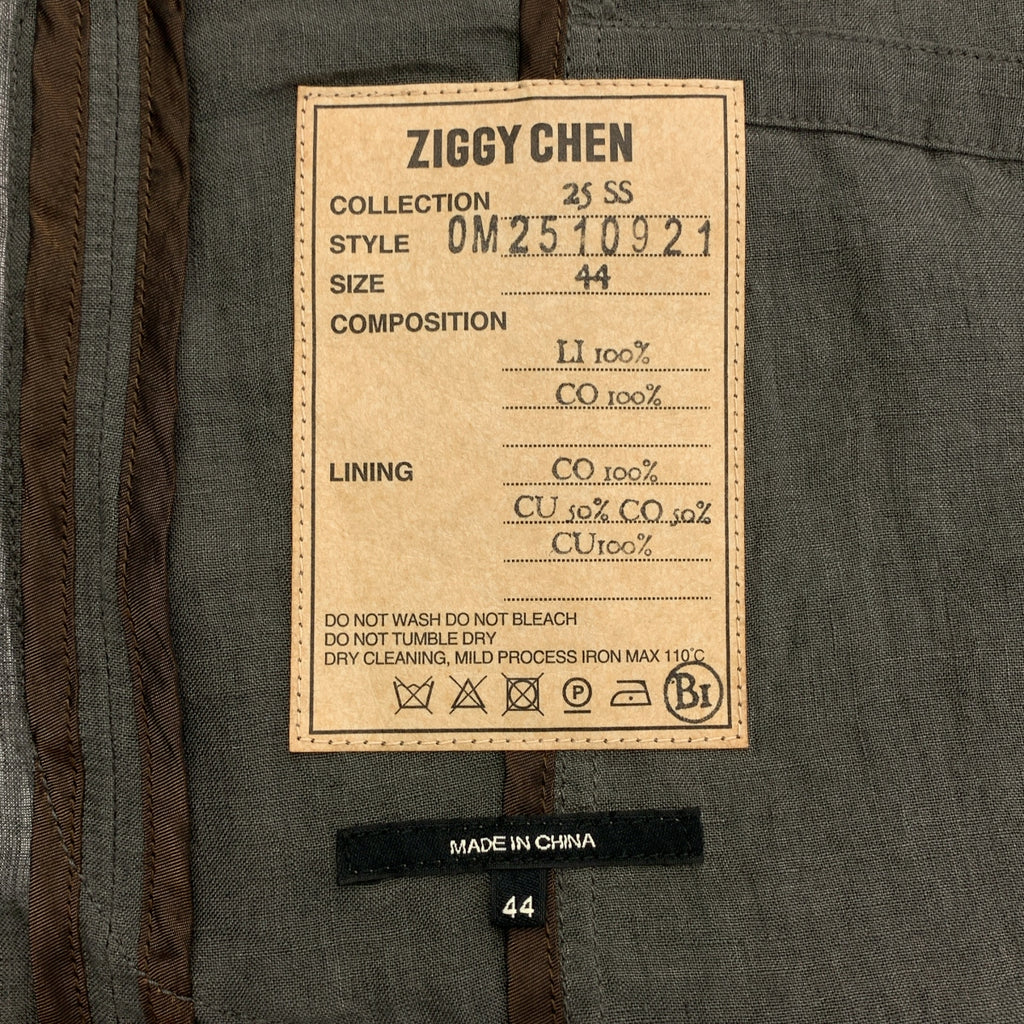 ziggy chen / ジギーチェン | 2025SS | 3 Button Long Jacket / シングルブレスト オーバー ジャケット | 44 | メンズ