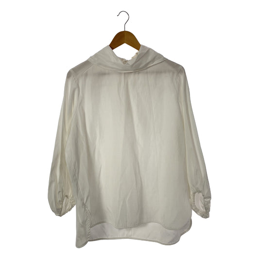 [Good Condition] yori | 2020AW | Pullover Puff Sleeve Tie Blouse | 36 | White | Women's