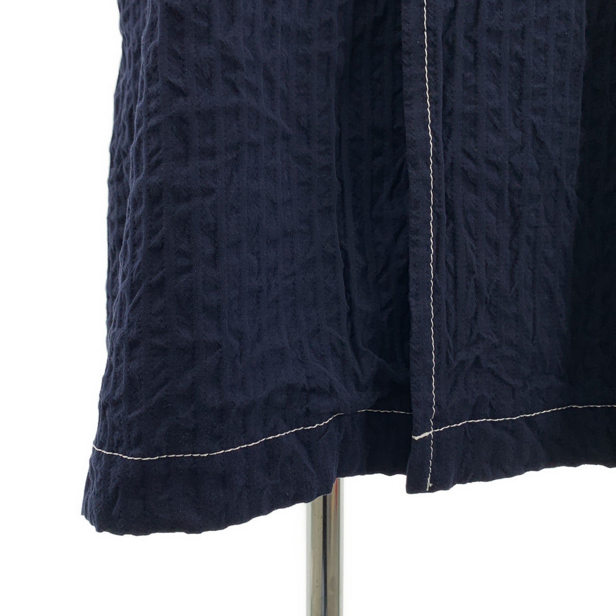 tricot COMME des GARCONS / トリココムデギャルソン | 2011SS | 製品洗い加工 ステッチ ラウンドカラー コート | S | レディース