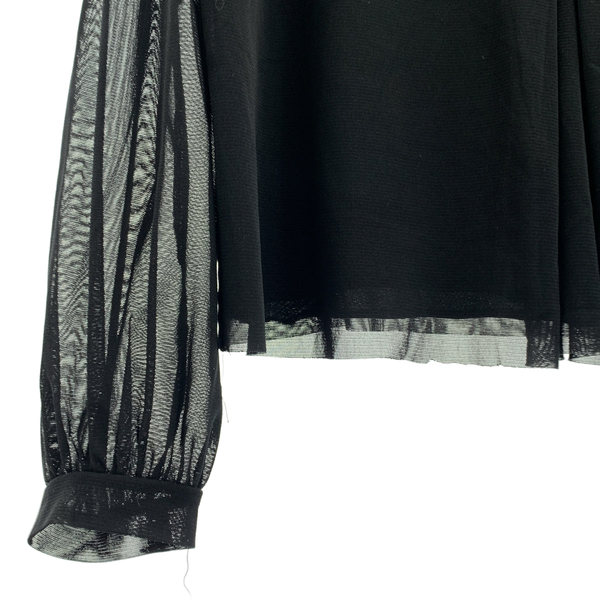 VIVIENNE TAM | 薄紗袖高領剪裁縫製襯衫 / 有襯裡 | 尺寸 40 | 女款