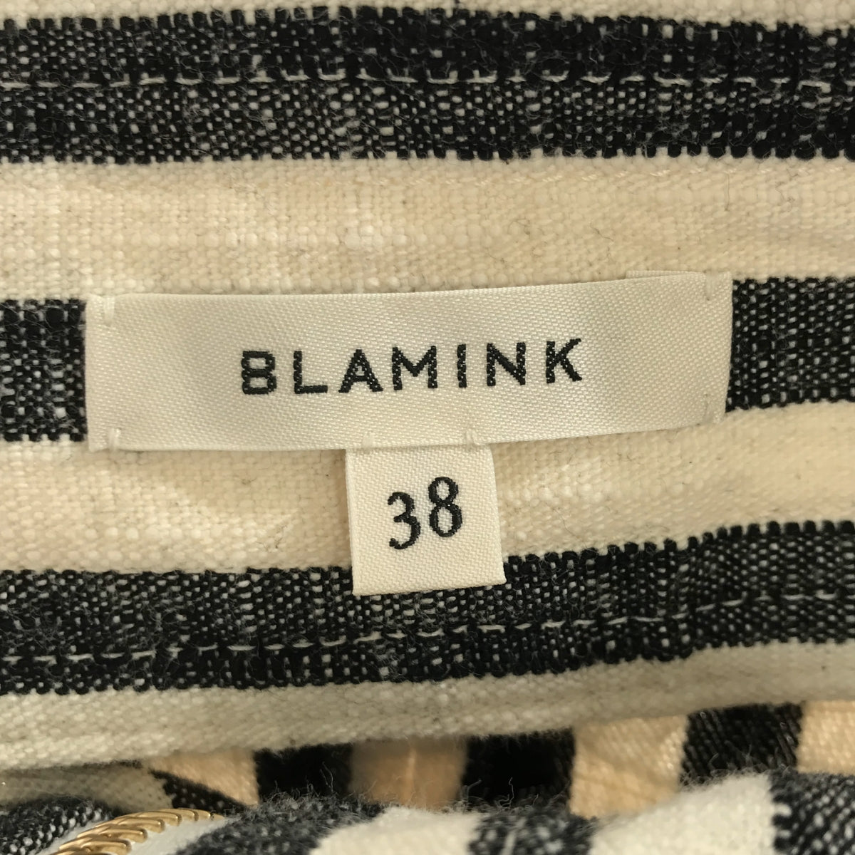 BLAMINK / Blamink | MS C STRIPE AIO All-in-one pants | 38 | Black/Off-white | Women's