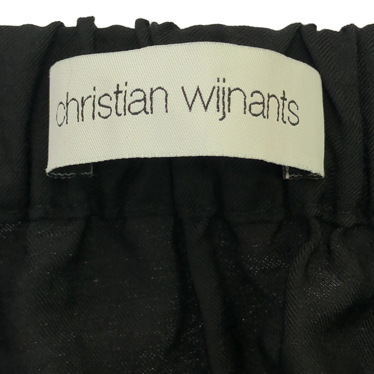 Christian Wijnants / クリスチャンワイナンツ | アシンメトリー イージースカート | 40 | ブラック | レディース