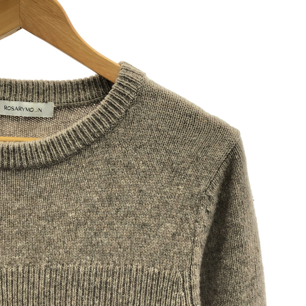 ROSARYMOON  / ロザリームーン | ウール ジップスリット ニット ワンピース | Short | レディース