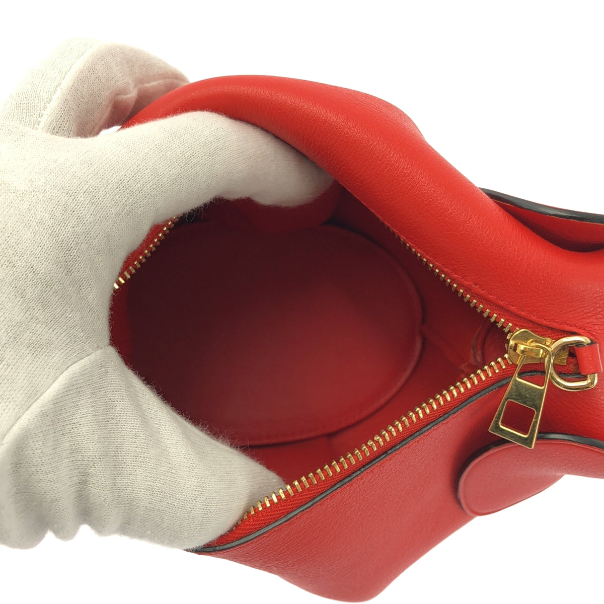 【미품】 LOEWE / 로에베 | 코끼리 가죽 미니 숄더백 | 레드 | 여성