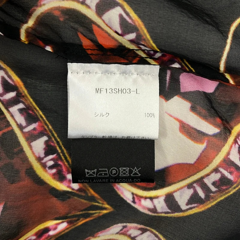 MARCOBOLOGNA / マルコボローニャ | シルク クリスタルハートプリント ボウタイシャツ |