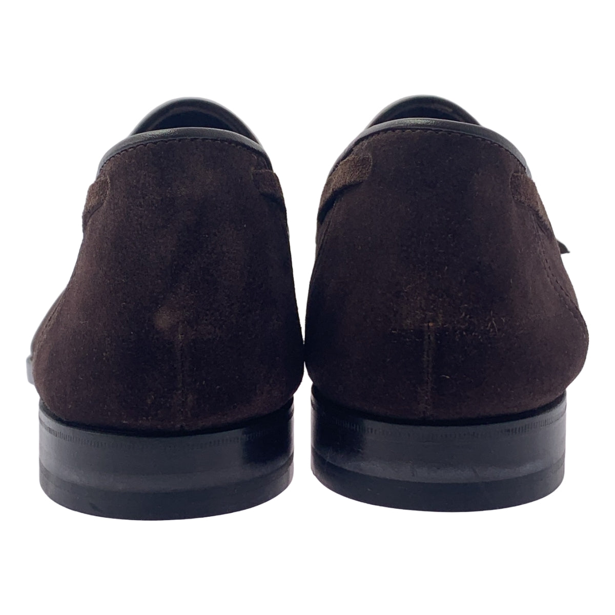 【美品】  SPIGOLA LEGGERA / スピーゴラレッジェーラ | スウェードレザー タッセル スリッポン シューズ | 8 1/2 | ダークブラウン | メンズ