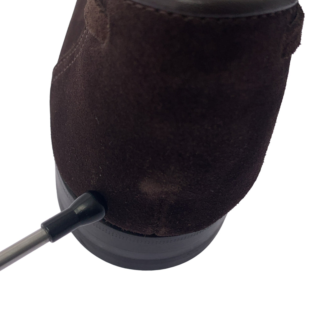 【美品】  SPIGOLA LEGGERA / スピーゴラレッジェーラ | スウェードレザー タッセル スリッポン シューズ | 8 1/2 | ダークブラウン | メンズ