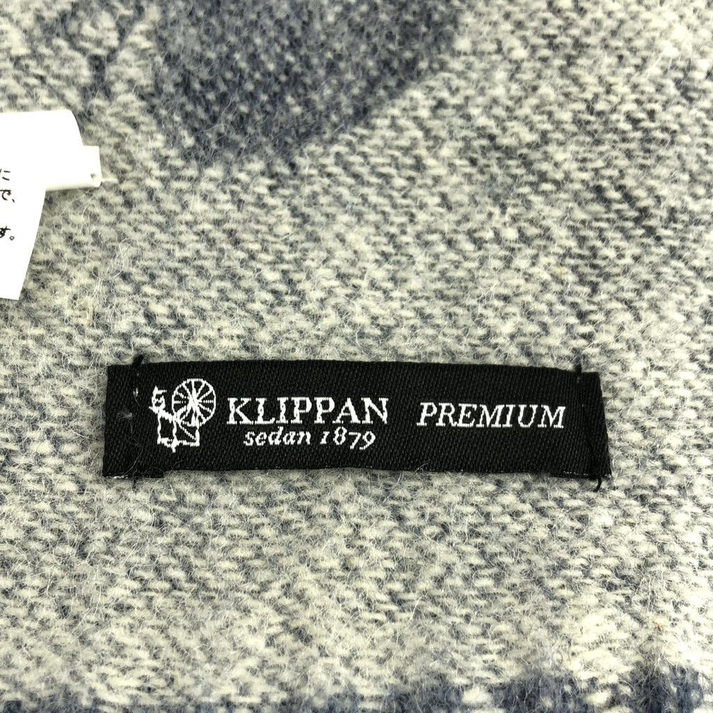 mina perhonen / ミナペルホネン | × KLIPPAN / クリッパン メリノウール フリンジ 大判 ストール マフラー |