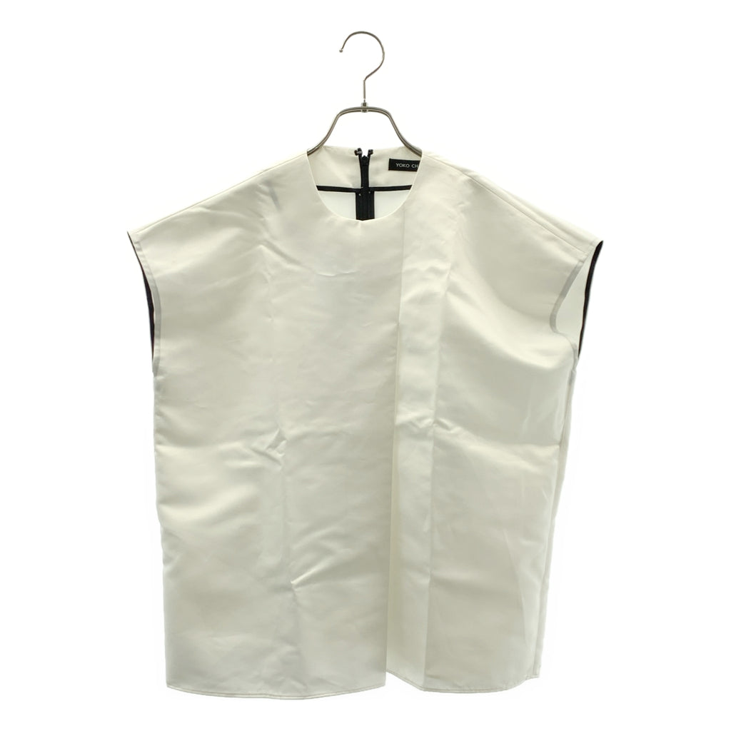 YOKO CHAN / 요코찬 | 새틴 프렌치 슬리브 블라우스 | 36 | 화이트 | 여성