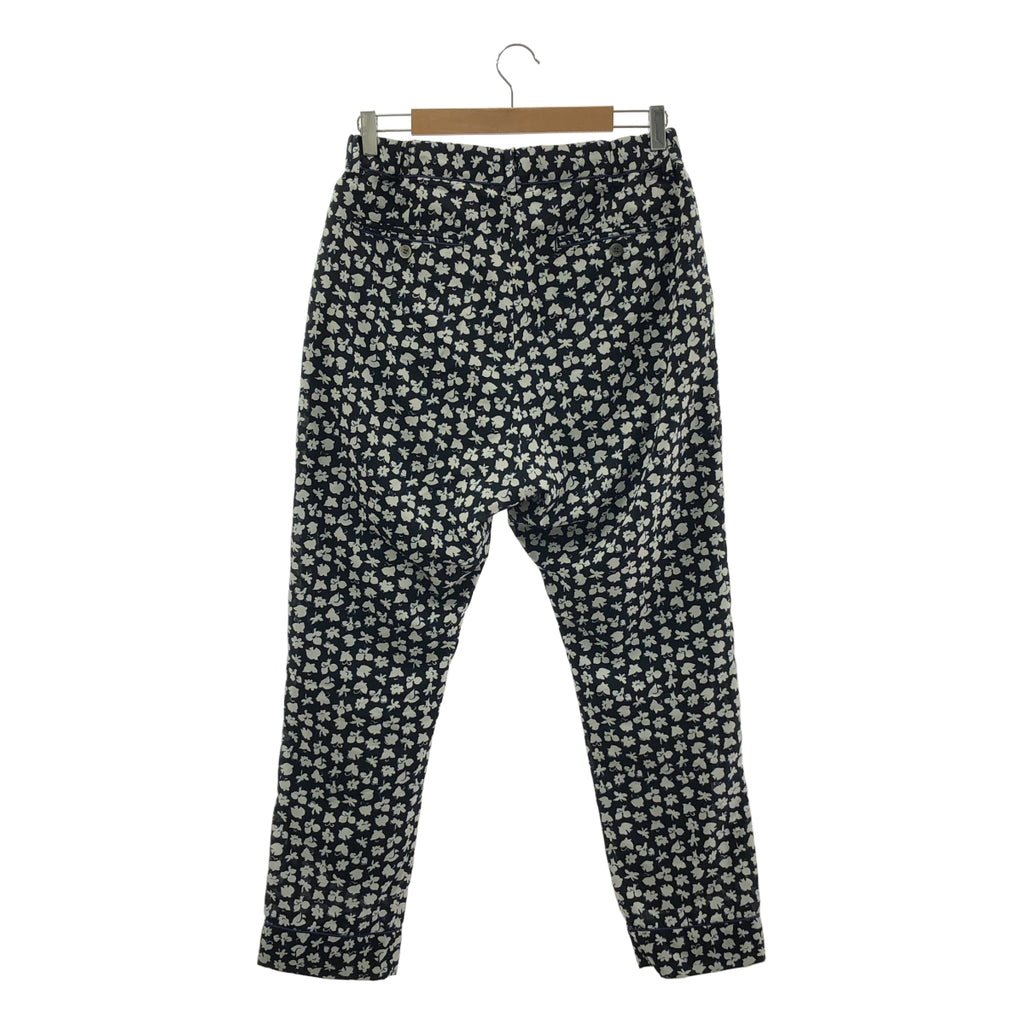 sacai / サカイ | 総柄 バックウエストゴム タック スラックス パンツ / 総裏地 | 1 | メンズ