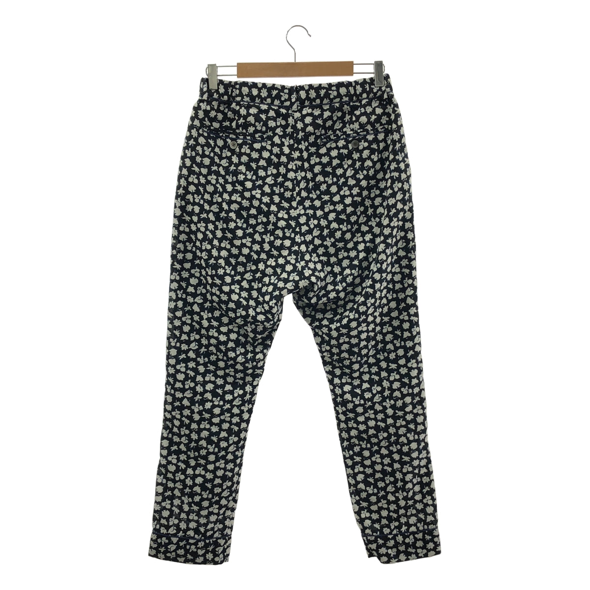 sacai / サカイ | 総柄 バックウエストゴム タック スラックス パンツ / 総裏地 | 1 | メンズ