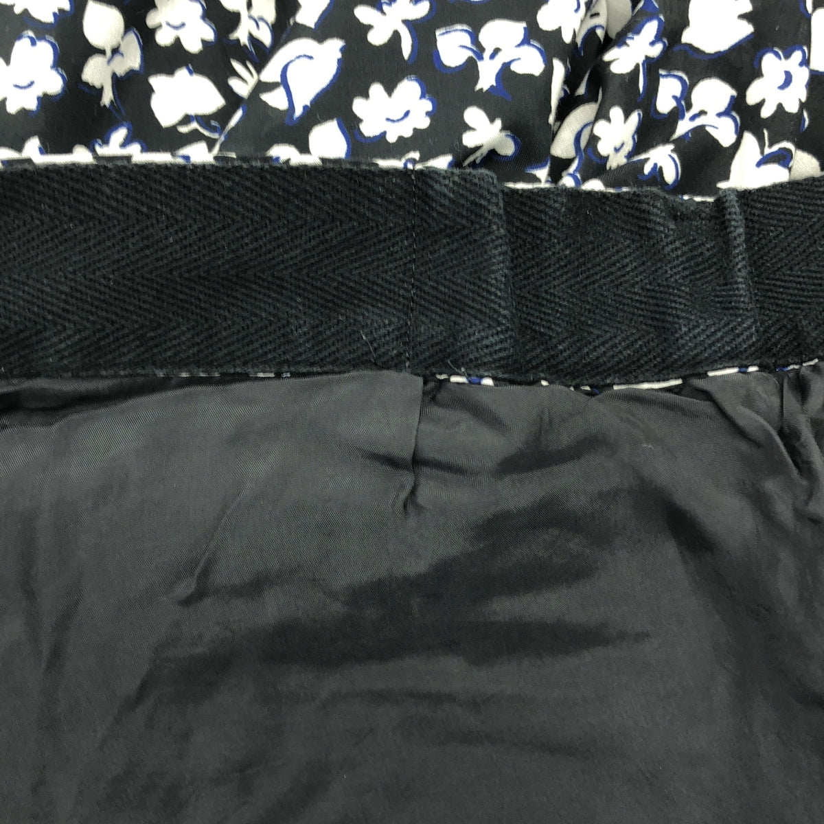 sacai / サカイ | 総柄 バックウエストゴム タック スラックス パンツ / 総裏地 | 1 | メンズ