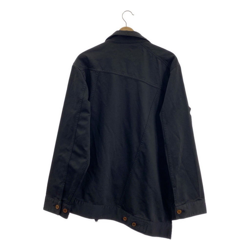 COMME des GARCONS HOMME PLUS / 콤데 갤슨 옴플루스 | 2018AW | 폴리에스테르 축융 비틀림 변형 재킷 | M | 남성