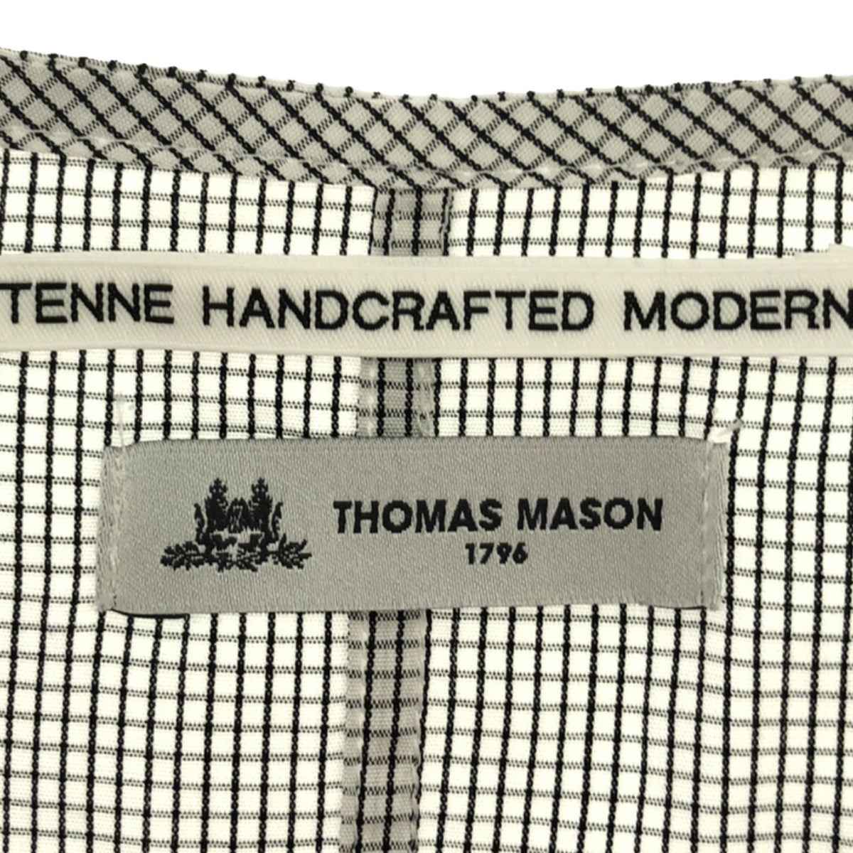 【미품】 TENNE HANDCRAFTED MODERN / 텐핸드 크래프티드 모던 | THOMAS MASON volume sleeve pullover 풀오버 블라우스 | 블랙/화이트 | 여성