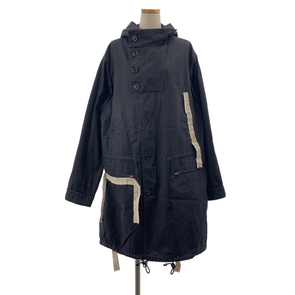 Y's BANG ON! / ワイズバングオン | テープデティール モッズ フーデッド シャツコート / ユニセックス | 3 | メンズ
