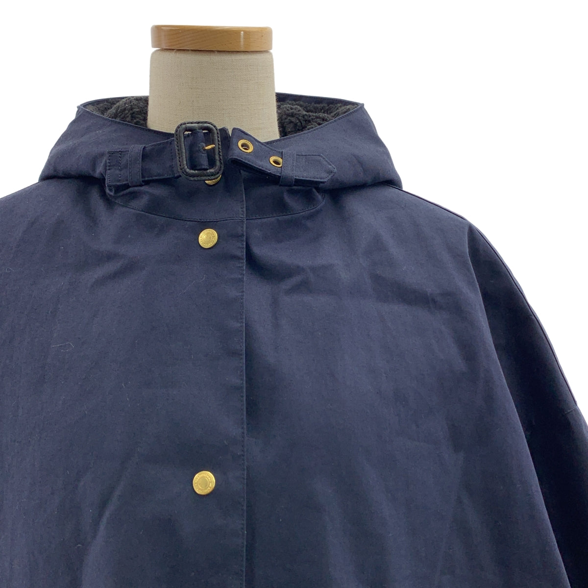 [狀況極佳] 傳統風衣 | Storm Seal Dudley 連帽皮草大衣（含可拆卸內襯）| 尺寸 34 | 海軍藍 | 女款