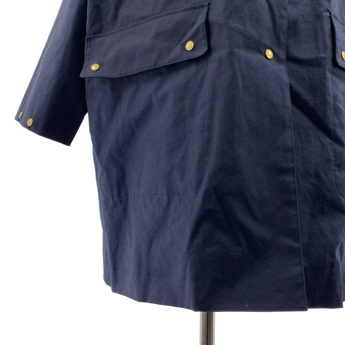 [狀況極佳] 傳統風衣 | Storm Seal Dudley 連帽皮草大衣（含可拆卸內襯）| 尺寸 34 | 海軍藍 | 女款