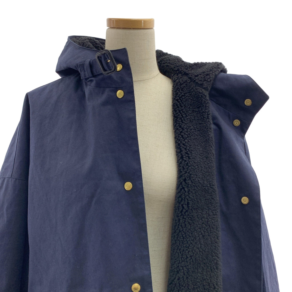 【美品】  Traditional Weatherwear / トラディショナルウェザーウェア | 【STORM SEAL】DUDLEY HOOD WITH FUR / ダドリー フード ウィズ ファー コート / ライナー着脱可 | 34 | ネイビー | レディース
