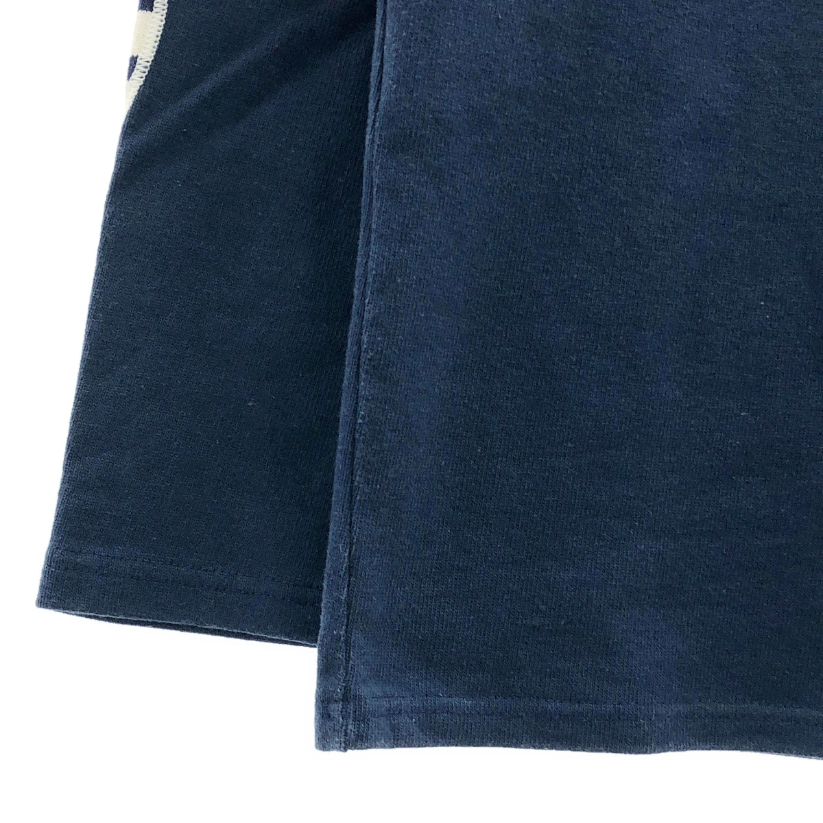 SAINT JAMES / セントジェームス | ウェッソン エルバーパッチ バスクシャツ | XS | ネイビー | レディース
