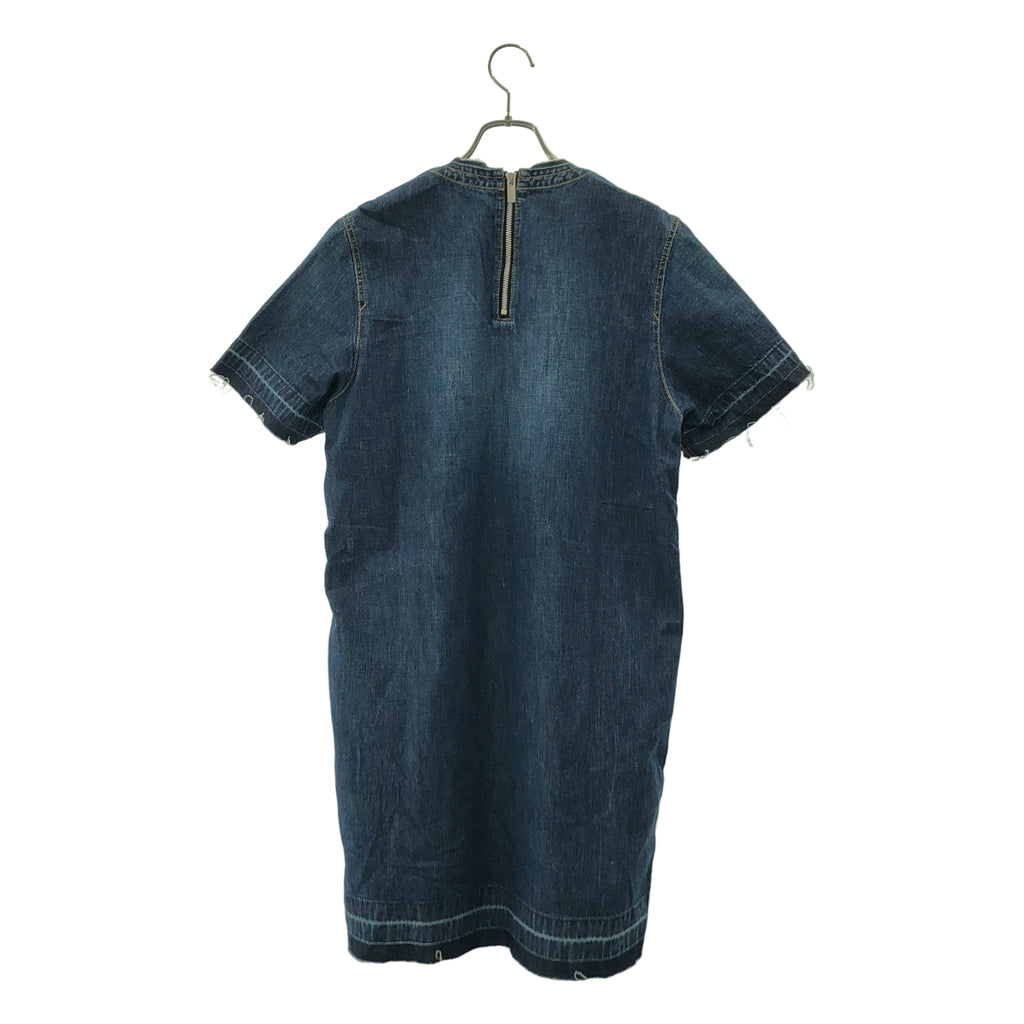sacai / サカイ | サイドジップ カットオフ デニムワンピース | 2 | レディース