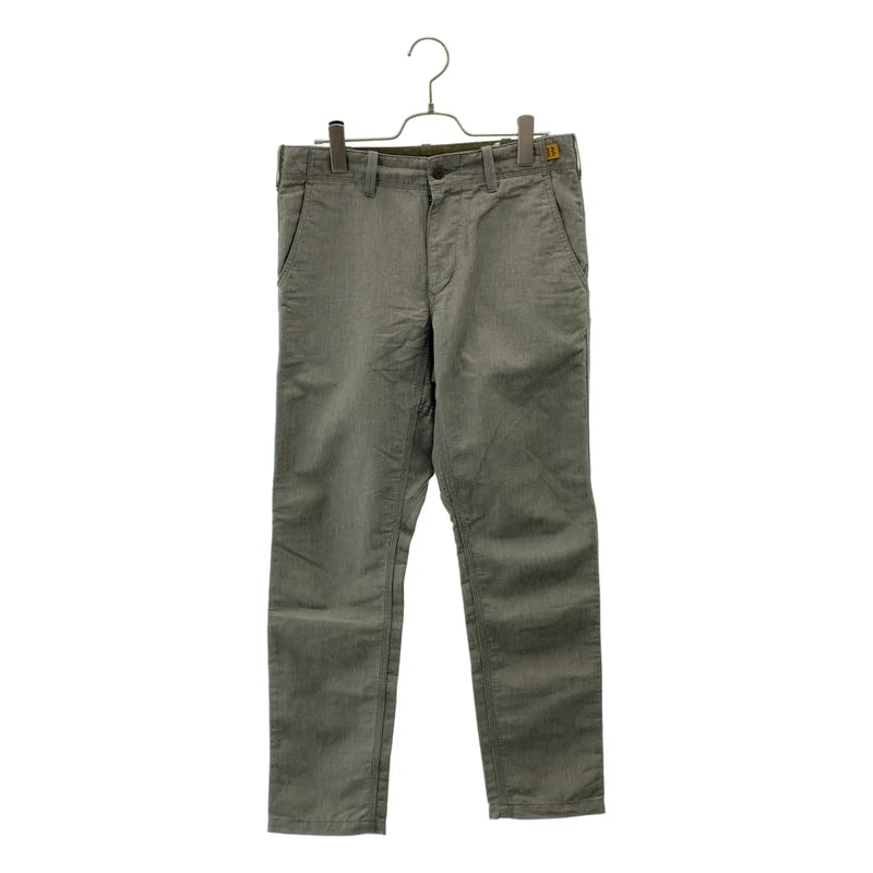 BROWN by 2-tacs / ブラウンバイツータックス | TRNITY CHAMBRAY TAPERED ウール リネン混 シャンブレー テーパードパンツ | S | メンズ