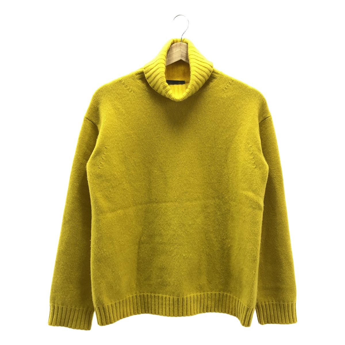 抽屜 | 7G 羊絨高領開衩針織毛衣 | 1 | 黃色 | 女款