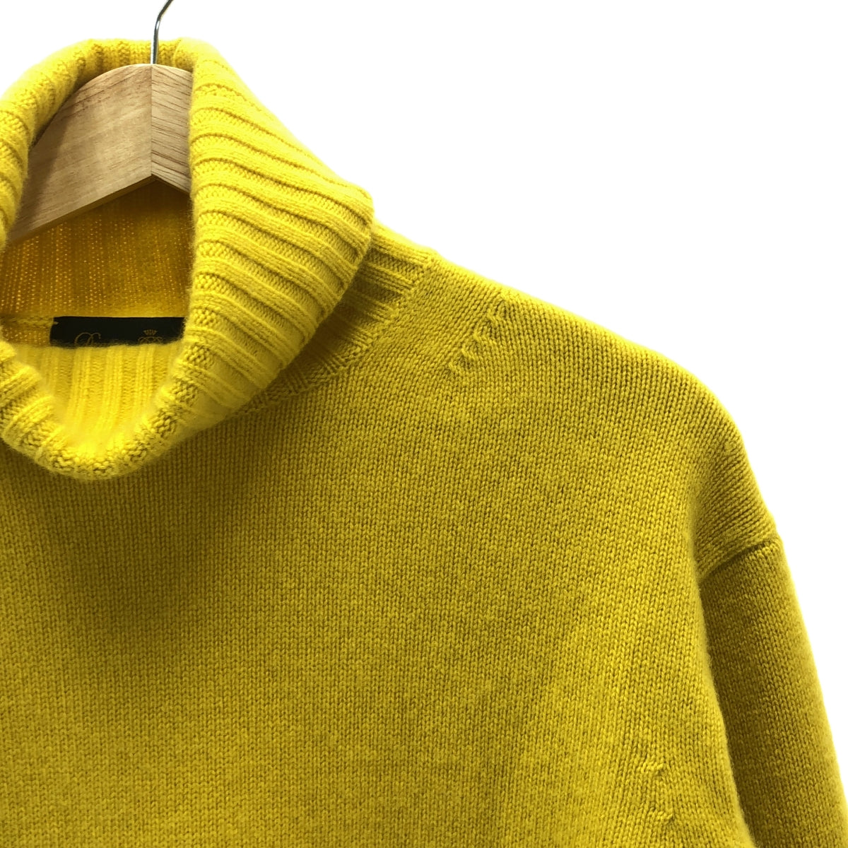 抽屜 | 7G 羊絨高領開衩針織毛衣 | 1 | 黃色 | 女款