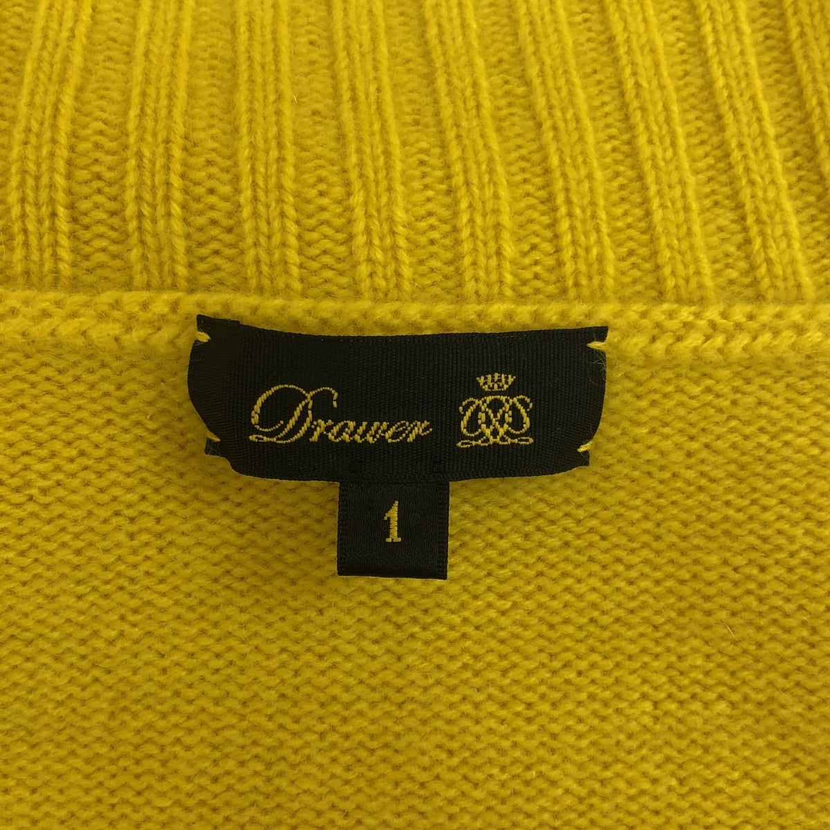 抽屜 | 7G 羊絨高領開衩針織毛衣 | 1 | 黃色 | 女款