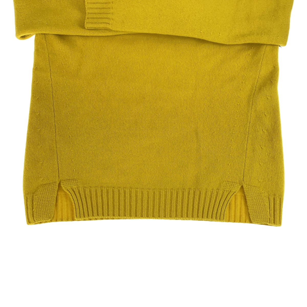 Drawer / 드로어 | 7G 캐시미어 터틀넥 슬릿 니트 스웨터 | 1 | 옐로우 | 여성