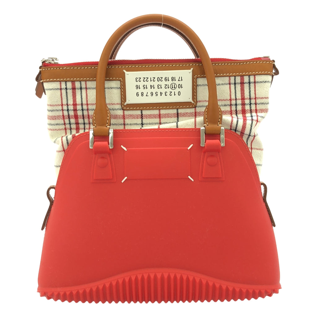 [狀況良好] Maison Margiela | 2022 春夏 | 5AC MINI BAG 2WAY 手提包 |紅色 / 棕色 / 白色 |女性的