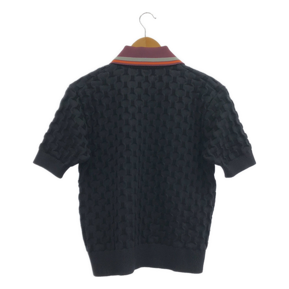 kolor / 컬러 | 양각 체크 니트 폴로 셔츠 | 3 |