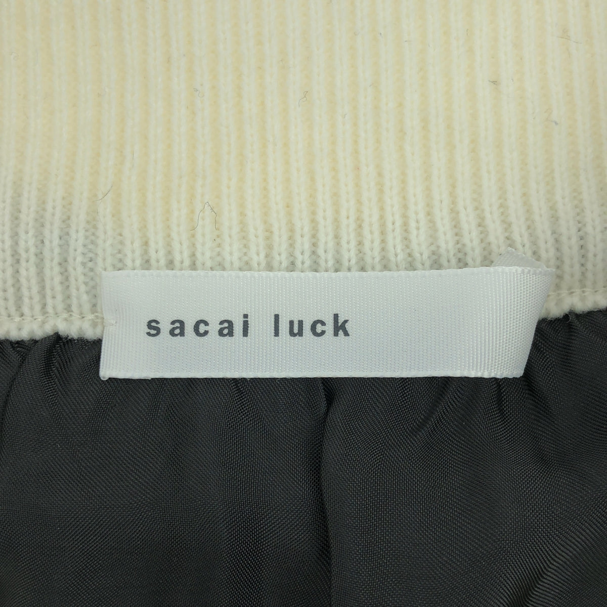 sacai luck / Sacai Luck | Side Line Slit Knit Skirt | 2 | Women's