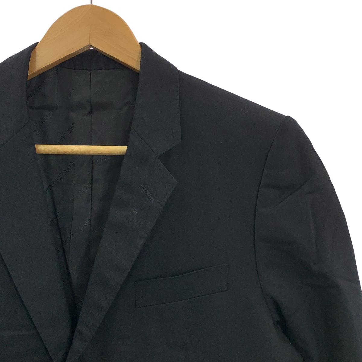 JOHN LAWRENCE SULLIVAN / 존 로렌스 설리반 | WOOL 2BUTTON JACKET / 2B 싱글 브레스트 테일러드 재킷 / 로고 총 안감 | 46 | 블랙 | 맨즈