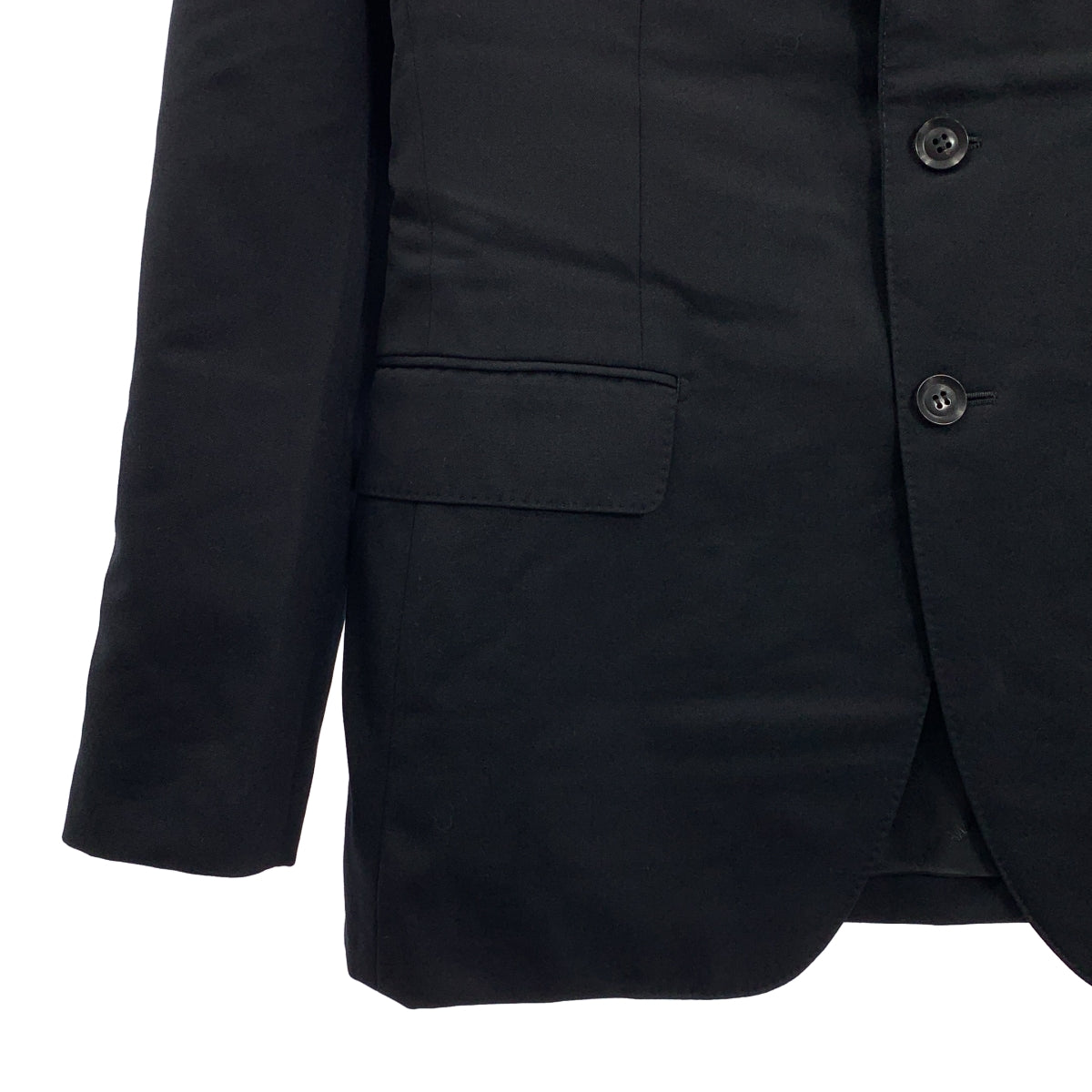 JOHN LAWRENCE SULLIVAN / 존 로렌스 설리반 | WOOL 2BUTTON JACKET / 2B 싱글 브레스트 테일러드 재킷 / 로고 총 안감 | 46 | 블랙 | 맨즈